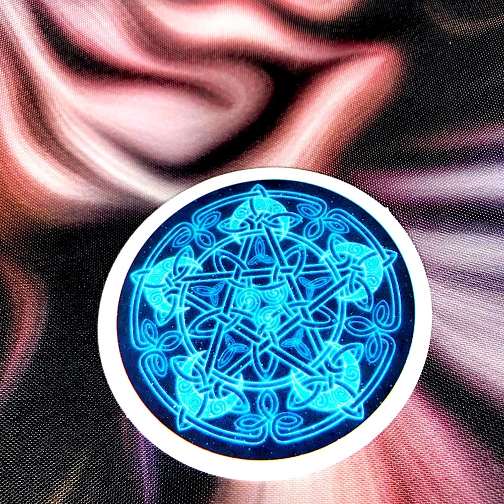 Lunar Spiritual Mandala Talisman Medallion Totem Decor Sticker